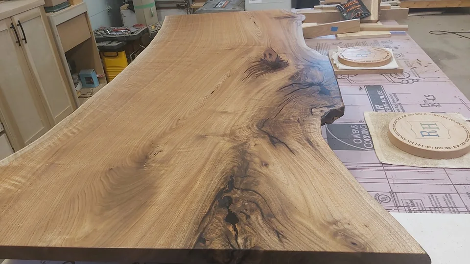 Wide slab tabletop